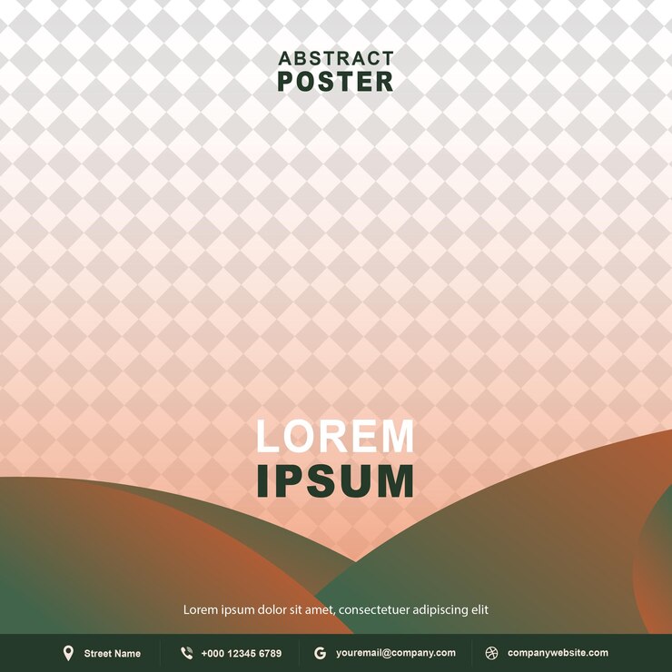 Vector modern poster design template