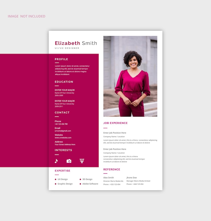 Vector modern professional resume cv design