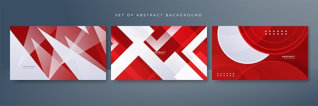 Modern red and white geometric shapes abstract background geometry shine and layer element vector for presentation design Suit for business corporate institution party festive seminar and talks