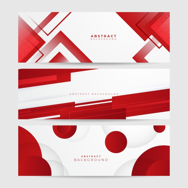 modern red white abstract banner background vector illustration design for presentation banner cover web flyer card poster wallpaper texture slide magazine