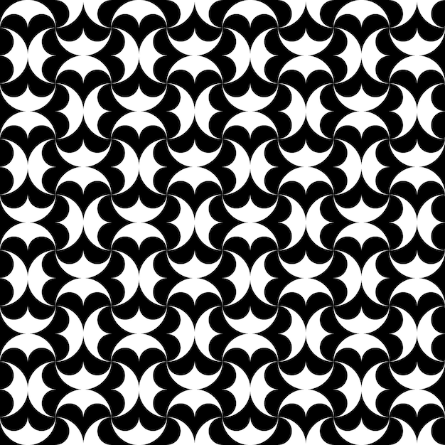 Modern repeating seamless pattern of repeat round shapes Waves design elements