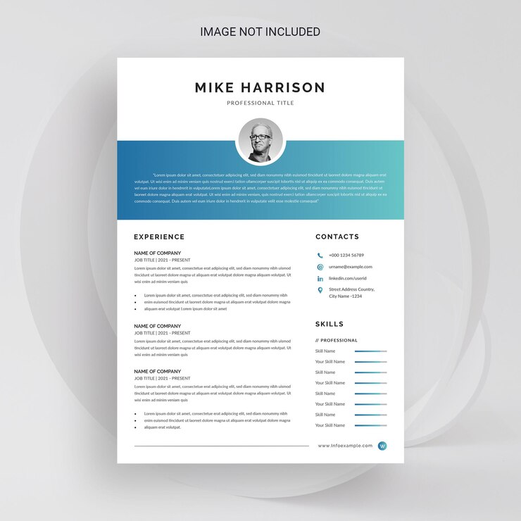Modern resume cv template