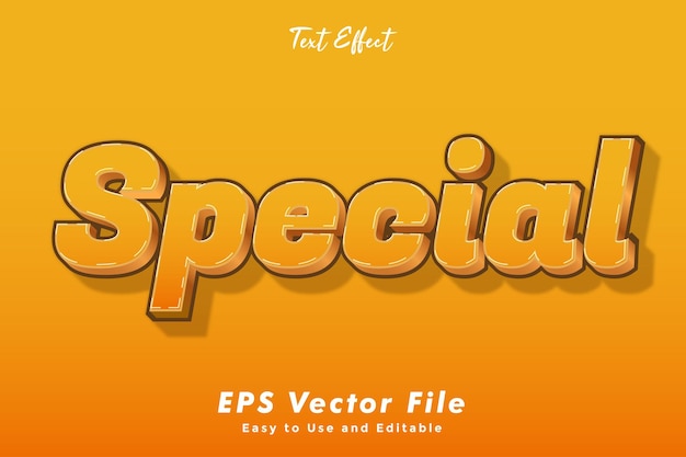 Modern Special text typography effect template