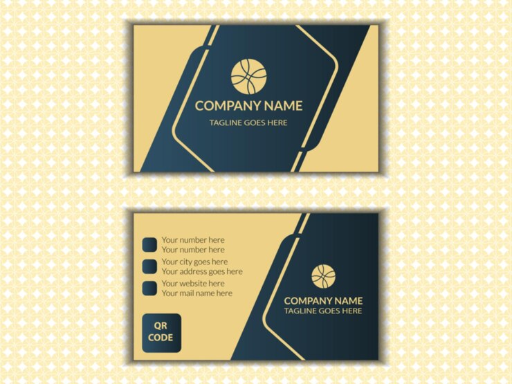 Modern style business card template design