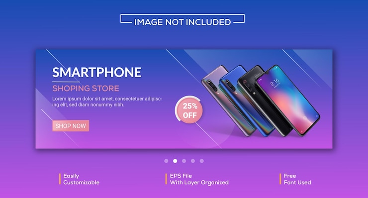 Vector modern style square colorful web banner design premium vector