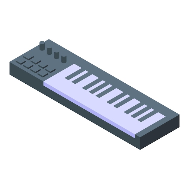 Modern synthesizer showing keys for playing music