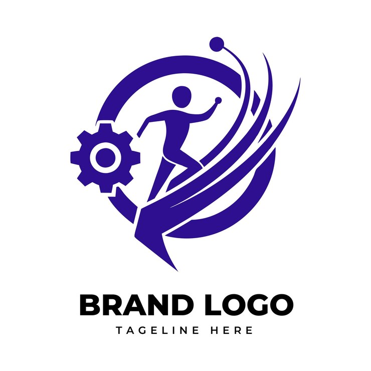 Modern Tech Logo Design with Gradient Elements