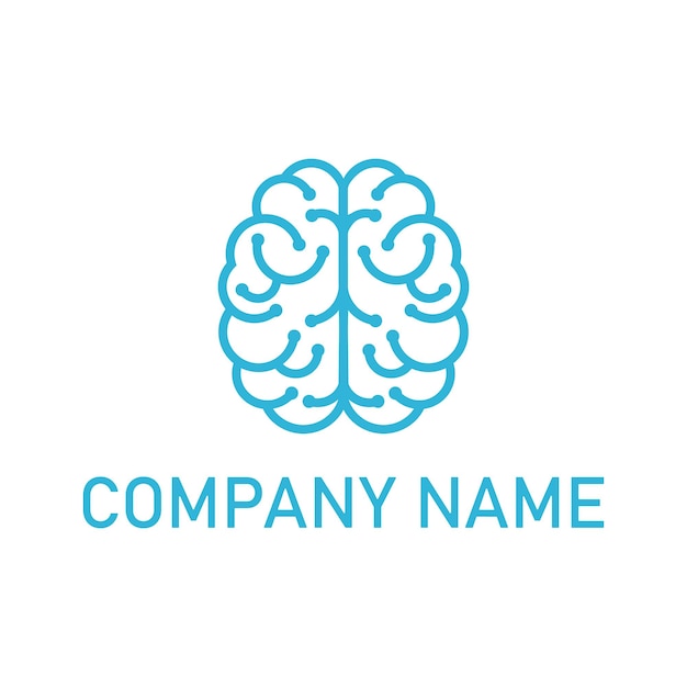modern technology brain logo design
