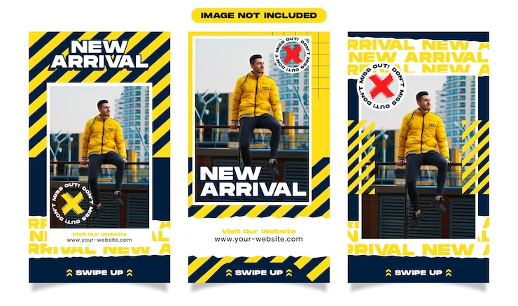 Modern Urban Streetwear Fashion Social Media Post Bundle Template