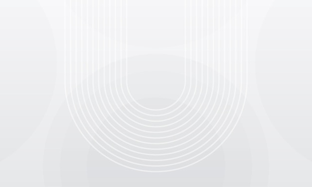 Modern White Abstract Background Design Line Shape Design Banner For Business Presentation