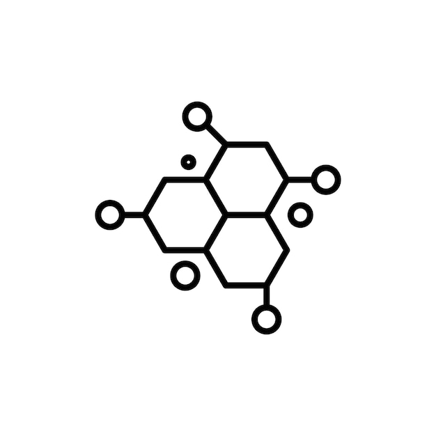 molecule icon logo set vector