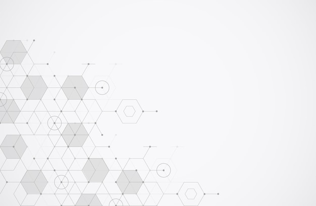 Molecule structure abstract tech background Medical design Science template wallpaper