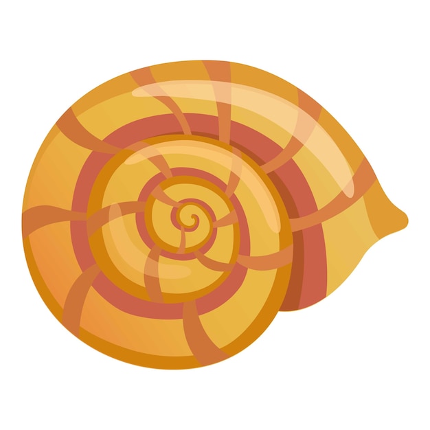 mollusk shell icon cartoon illustration of mollusk shell vector icon for web