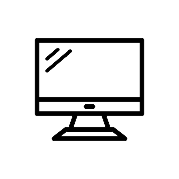 monitor icon design vector template