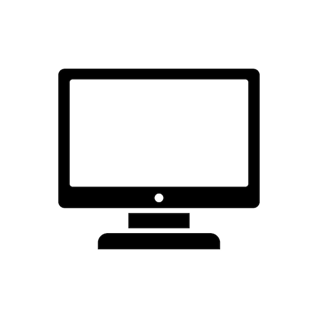 monitor icon vector design template simple and clean