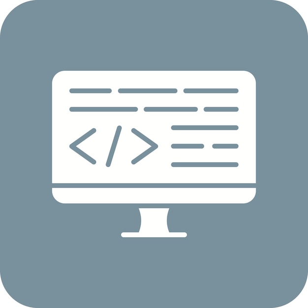monitor icon vector image can be used for computer programming