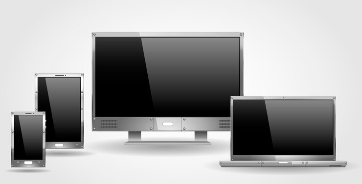 Vector monitor laptop and tablet