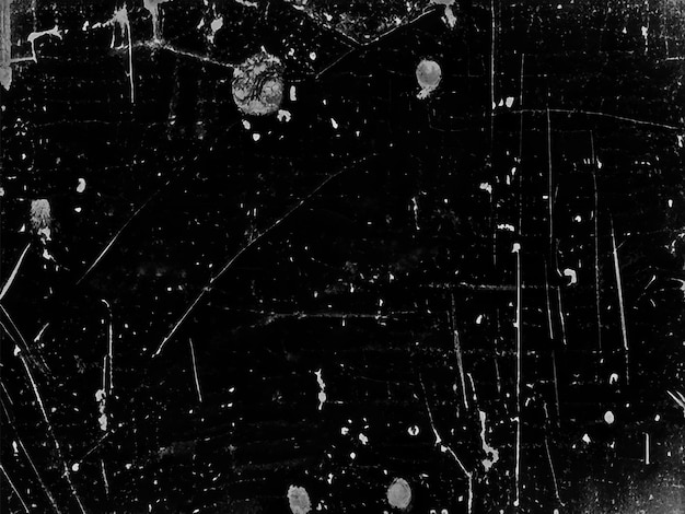 Monochrome Grunge Design Darkened Painted Wall with Stained and Scratched Elements