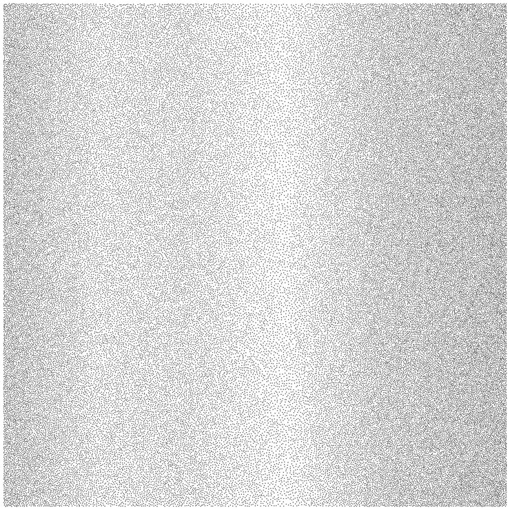 Vector monochrome stipple gradient background with textured noise