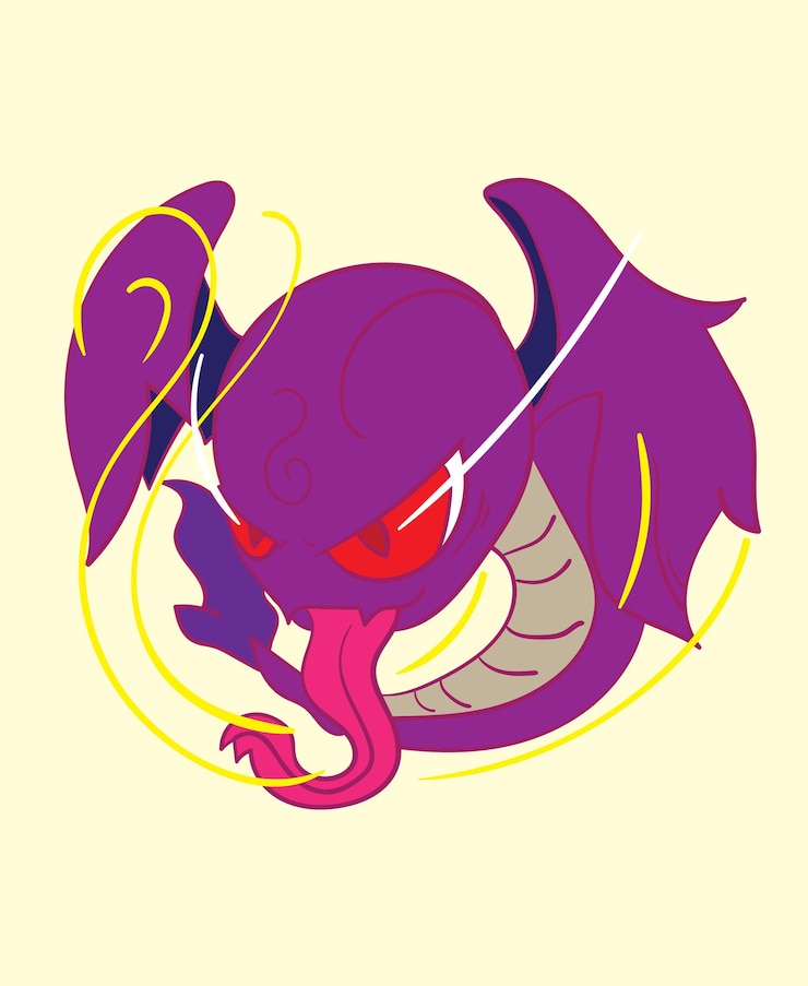 Vector monster snake illustration design for sukajan is mean japan traditional cloth or tshirt