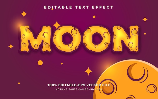 Moon Text effect