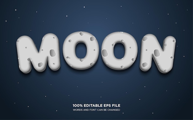 Moon text style effect