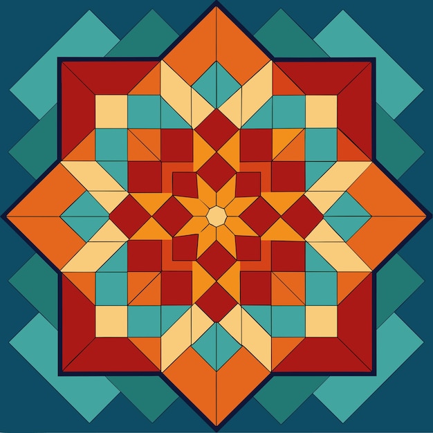 mosaic pattern vector illustration
