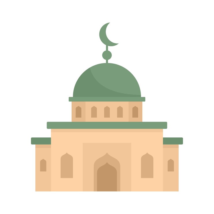 Vector mosque icon flat illustration of mosque vector icon isolated on white background