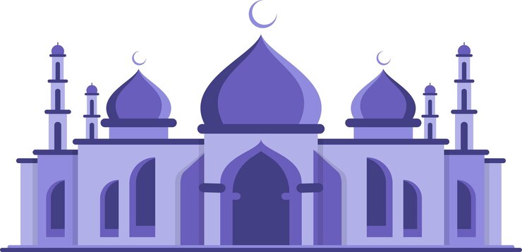Vector mosque moderm geometric flat design