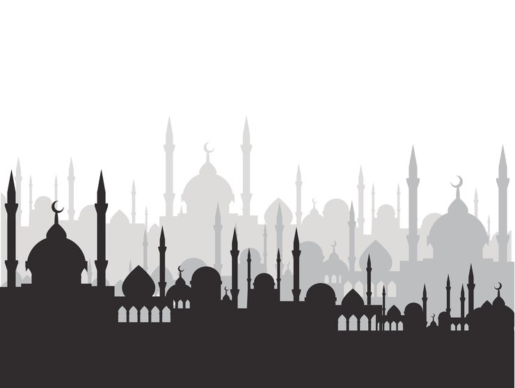 Vector mosque vector design with islam theme