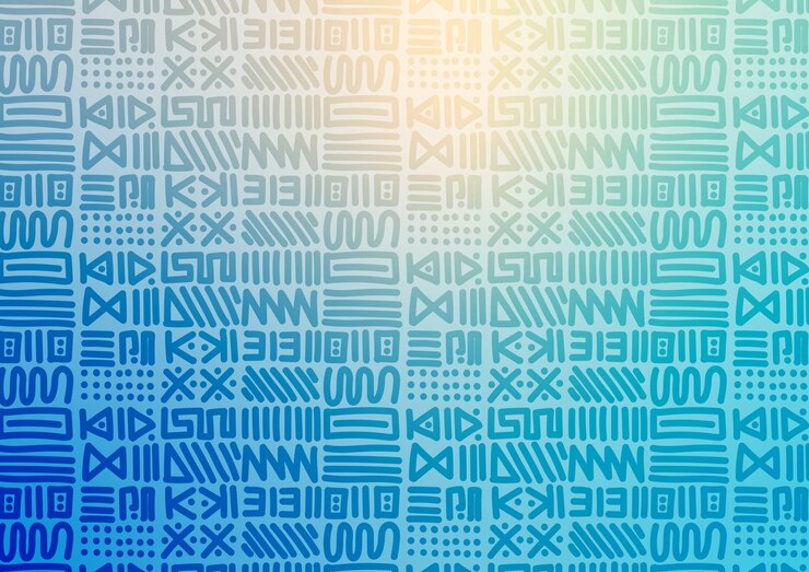 Motif pattern blue native design wallpaper background