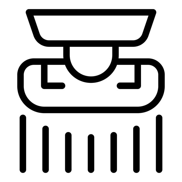 Motion sensor detecting movement icon outline style