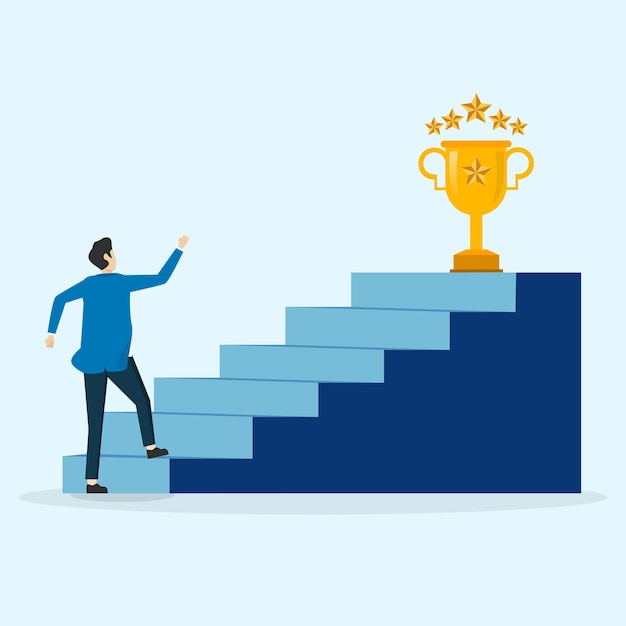 motivation concept, hope for success in business, achievement or achievement of business goals.