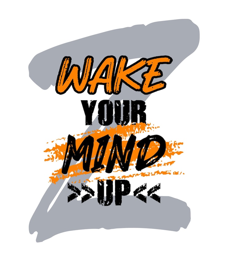 Vector motivational quote grunge