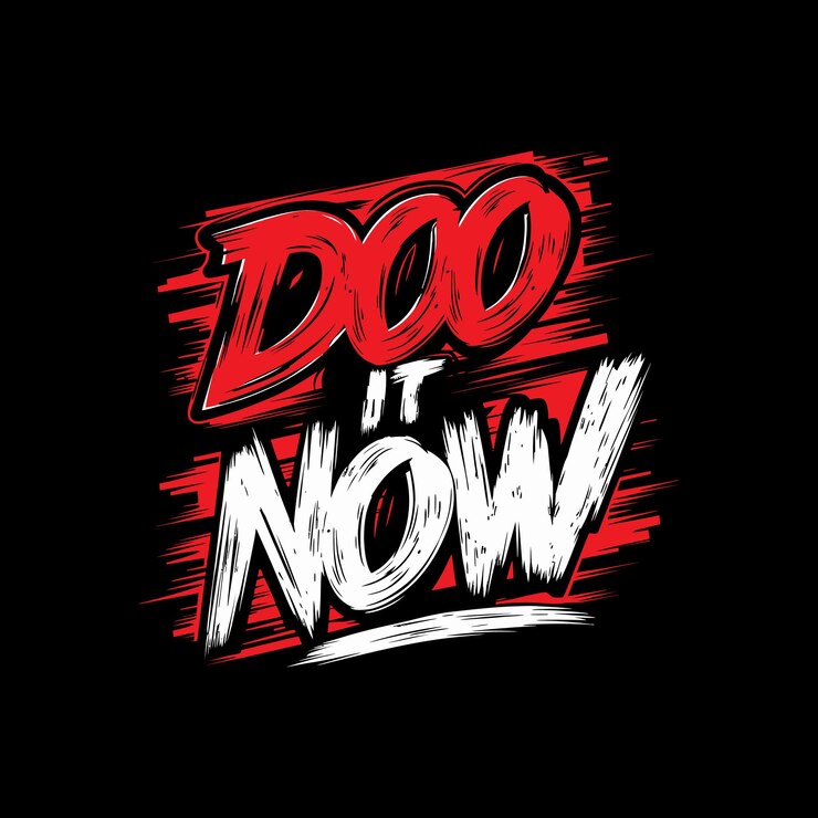 Vector motivational typography tshirt design