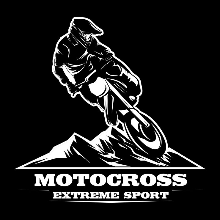 Motocross logo insiration emblem design