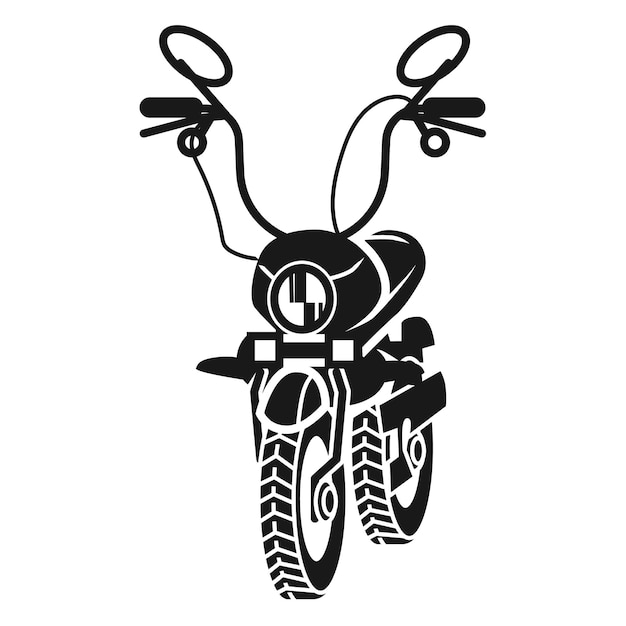 Motorcycle icon Simple illustration of motorcycle vector icon for web design isolated on white background
