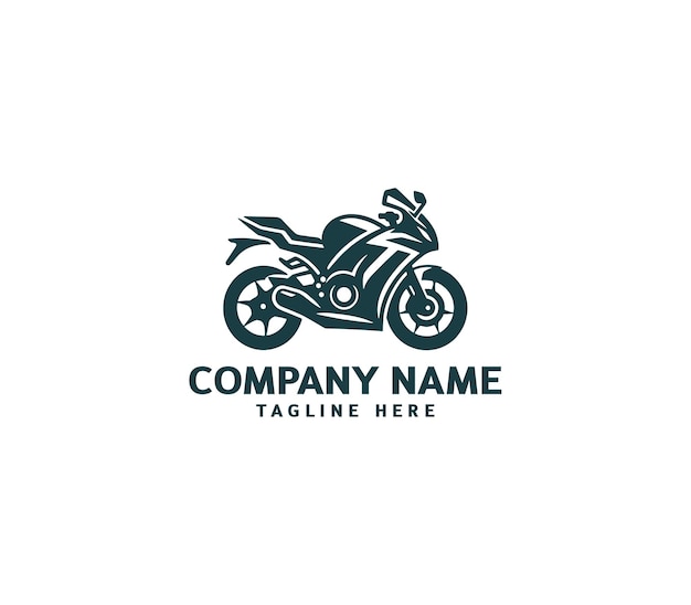 Motorcycle logo vector design Motorcycle logo concept Speed bike racer on the sport motorcycle