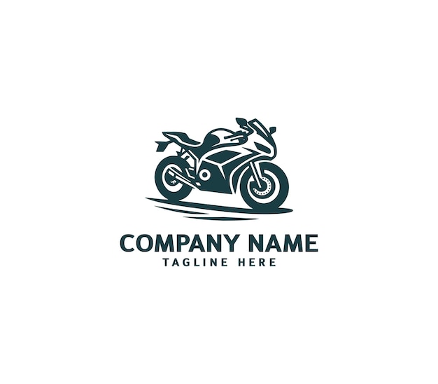 Motorcycle logo vector design Motorcycle logo concept Speed bike racer on the sport motorcycle