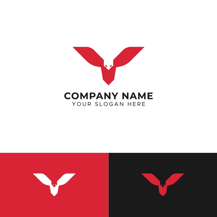Mountain logo with negative space y letter logo design concept