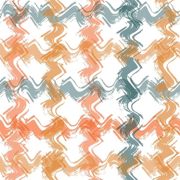 Multi color overlapping wavy shapes form a creative pattern
