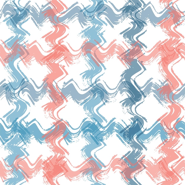 Multi color overlapping wavy shapes form a creative pattern