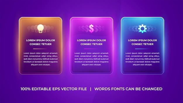 Multicoloured Digital Ui Ux Neon Placeholder Infographics