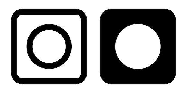 Multimedia botton icon template