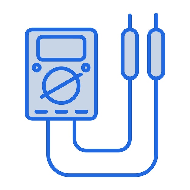Multimeter Blue Tone Illustration