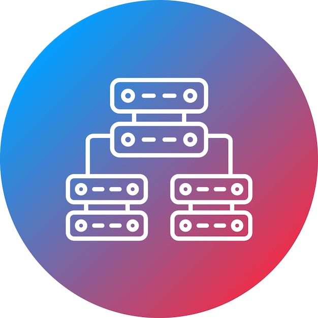 multiple servers icon vector image can be used for networking and data sharing
