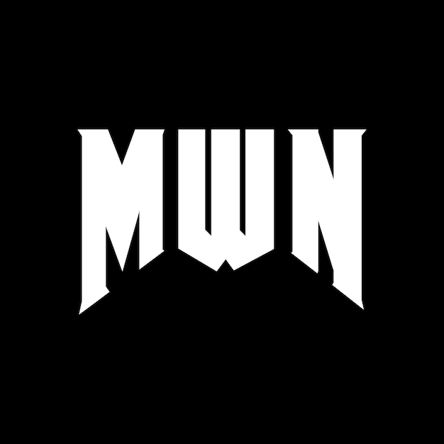 MWN letter logo design for technology company MWN logo design black and white color combination MWN logo MWN vector MWN design MWN icon MWN alphabet MWN typography logo design