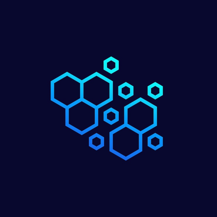 Vector nano material or nanostructure vector icon