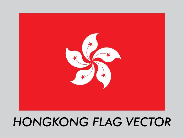 National flag Hongkong vector design