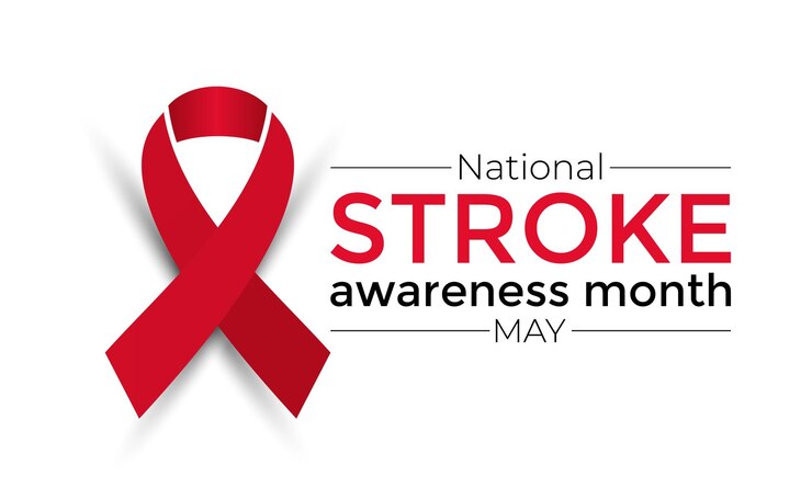 National Stroke awareness month is observed each year during May Template for background banner
